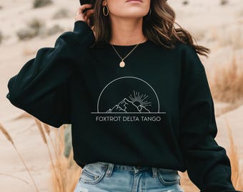 Sudadera de cuello redondo Foxtrot Delta Tango, humor de protesta anti-Trump de FDT, diseño "Salvemos nuestros parques"