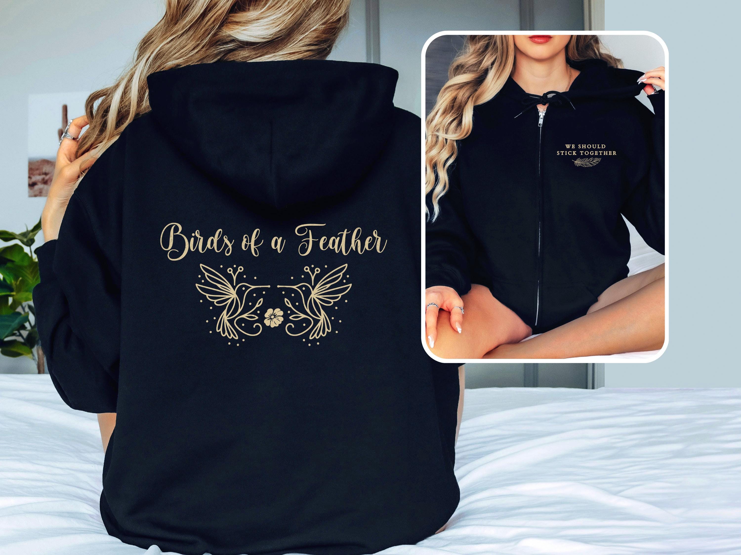 Birds of a Feather Zip Hoodie Sweatshirt, Billie Merch Hit Me Hard Fan-Design Zipper Hoodie, Gift for Billie Fan BOAF