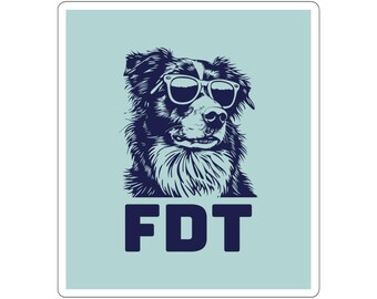FDT Dog Sticker: Anti-Trump Feminist, Protest + Resist Decal