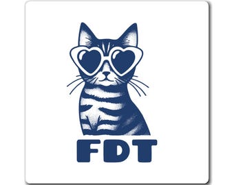 FDT Magnet (Car or Fridge), Anti-Trump Anti-Maga, Cat Ladies Protest Resist, FDT Bumper, Not My President Car Magnet, Democrat Feminist Gift