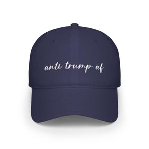 Anti-Trump AF Hat (5 Colors), Subtle FDT Anti-Maga Baseball Hat, Resist Trump Merch, FDT Adjustable Baseball Cap, Gift for Feminist Democrat