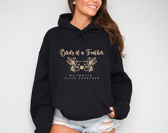 Birds of a Feather Hoodie: Fan-Designed HMHS Billie Lyrics Sweatshirt, Gift for Billie Fan