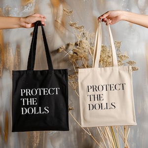 Protect the Dolls Tragetasche, Trans Rechte Fürsprecher, Transgender Pride, Verbündeten Geschenk für Feministin, Gleichstellung der Geschlechter, Trans Rechte sind Menschenrecht