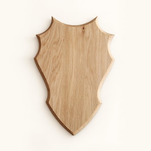 Trofémonteringsplakett taxidermi träsköld bottenplatta vägghängare för bild, foto eller olika tillbehör i ek #10#