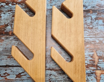Wooden wall holder rack hanger ski snowboard skateboard #7 S