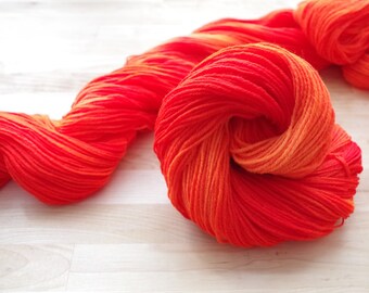 Hand dyed Sock Yarn - Fingering weight - approx. 400 yds