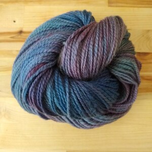 Limited-Edition hand dyed yarn - DK weight - approx 275 yds - NY - &quot;Pretty Girls Make Graves&quot;