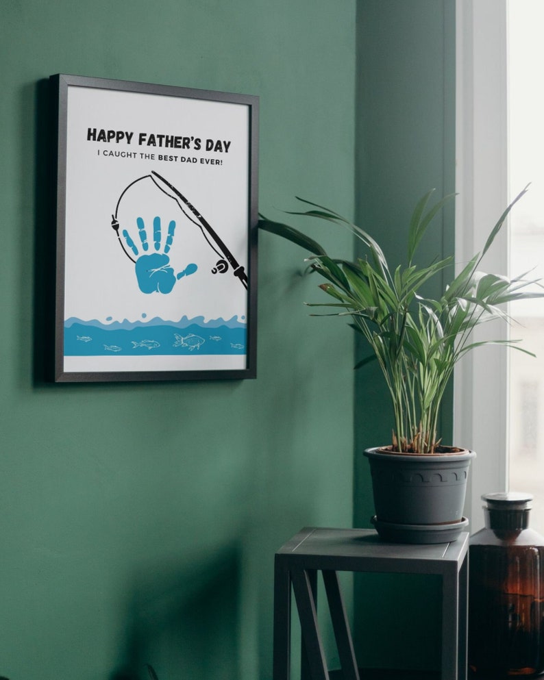 Fathers Day Handprint Printable Fathers Day Craft Handprint Art