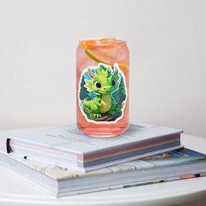 Green Dragon Glass: Trendy 16 oz Beverage Glass