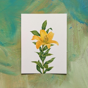 Botanische Kunst für besondere Anlässe - Individuelles Aquarellgemälde Ihrer Lieblingsblume - handgemaltes Original nach Kundenwunsch