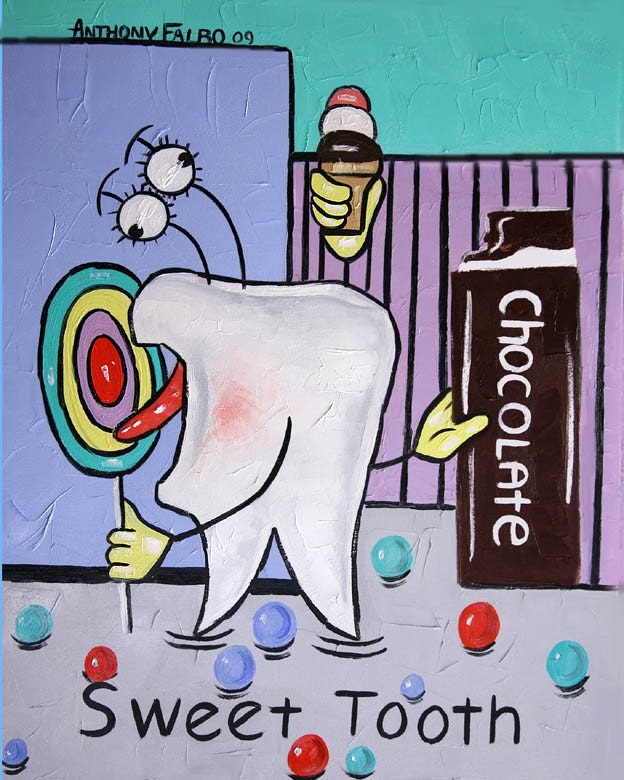 Sweet Tooth Collectable Dental Art Anthony Falbo Etsy
