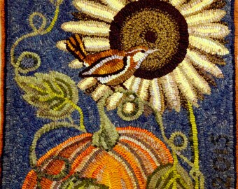 Autumn Delight Rug Hooking Pattern PDF 18.5 x 25 inches