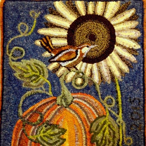 Autumn Delight Rug Hooking Pattern PDF 18.5 x 25 inches