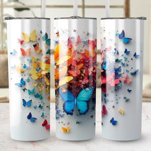 Colorful Butterfly Digital PNG for Tumbler, Unique Butterfly Clipart, Instant Download, High Definition Butterflies Image for Crafts