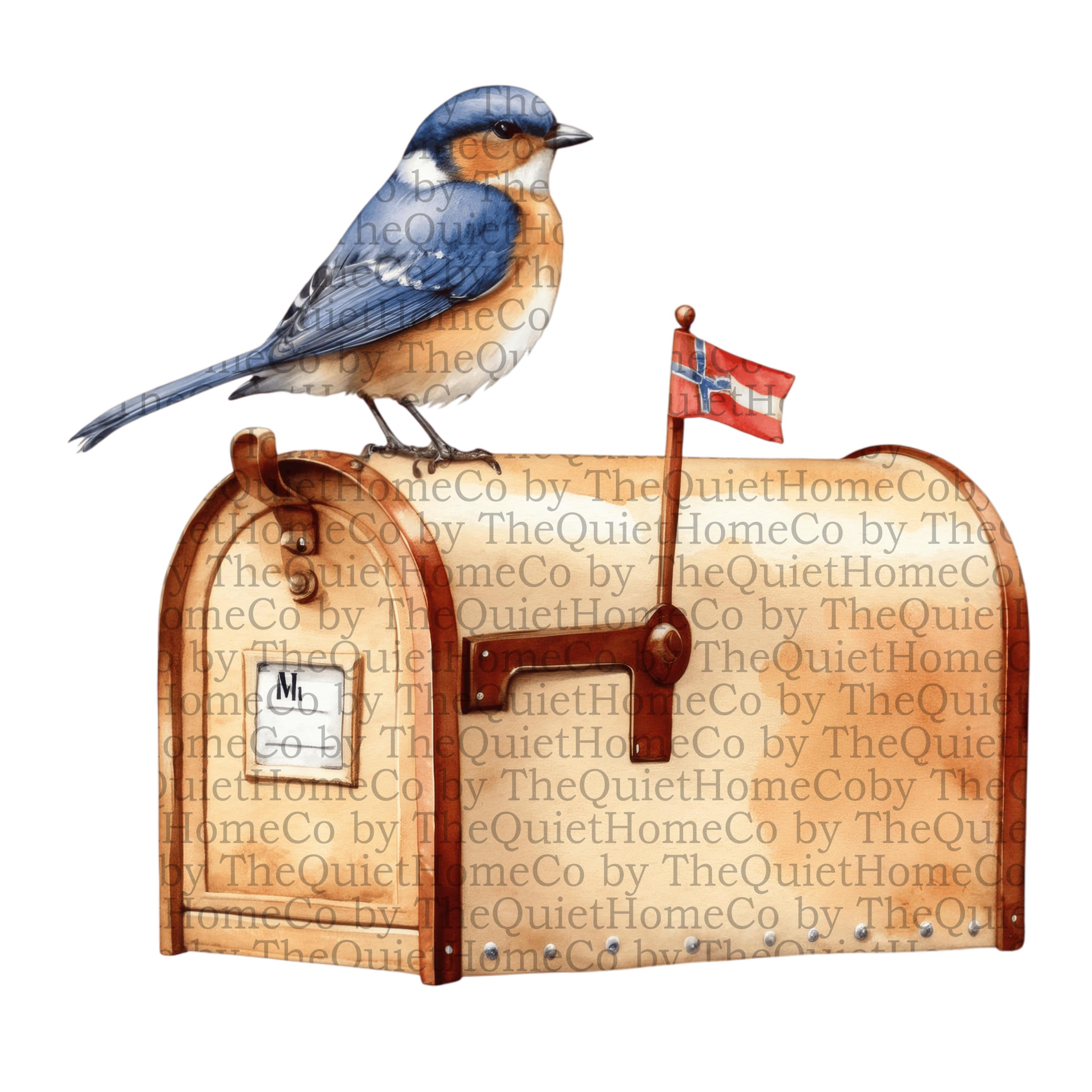 Bluebird Mailbox - Etsy