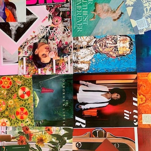 100+ Magazine Pages (almost 1 pound!) for Colorful Collage Wall Vision Board Scrapbook Junk Journal
