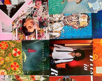 Más de 100 páginas de revistas (¡casi 1 libra!) para collages coloridos, tableros de visión, álbumes de recortes, diarios basura, efímeras.