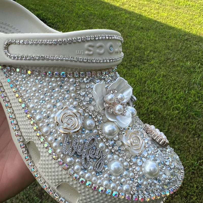 Weding Crocs Wedding Crocs - Etsy