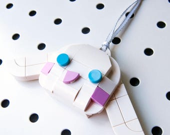 Custom Cartoon Character Dog Ornament Made with Building Blocks for Christmas Tree, Home Decor, Souvenir, Party Favor, Gift for LEGO Fans