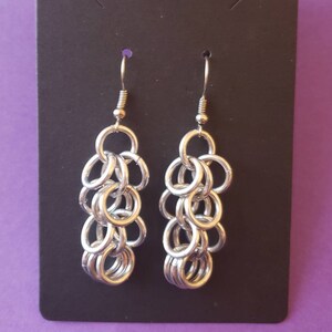 Shaggy Loops Dangle Chainmaille Earrings