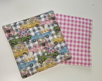 Large Springtime Insulated Reversible Pot Holder -  9 1/2" X 9 1/2"