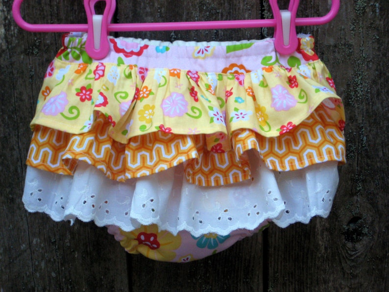 Toddler fully lined Ruffled Diaper Cover, Ruffled Bloomers, Size 24 Months Ready to ship image 1
