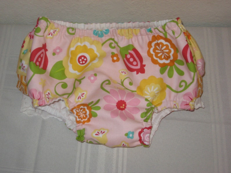 Toddler fully lined Ruffled Diaper Cover, Ruffled Bloomers, Size 24 Months Ready to ship image 3