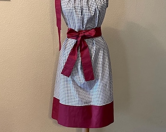 Adult Ladies and Woman size, Alabama Crimson Tide colors -Custom Pillowcase Dress, XS - 4X