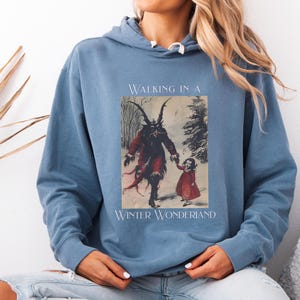 Christmas Krampus Comfort Colors® Lightweight Hoodie