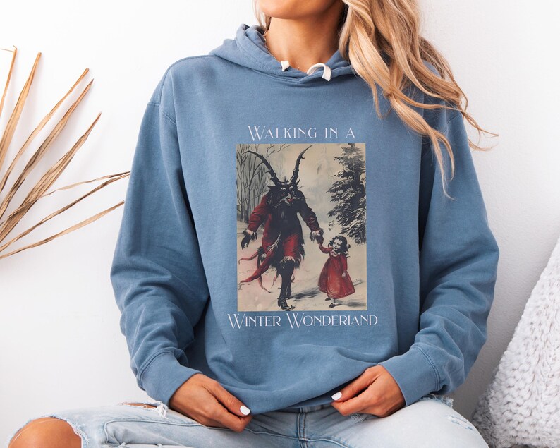 Christmas Krampus Comfort Colors® Lightweight Hoodie