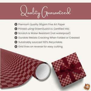 Elegant Burgundy Checkerboard Christmas Wrapping Paper | Classic Holiday Gift Wrap | Classy Maroon Check Pattern