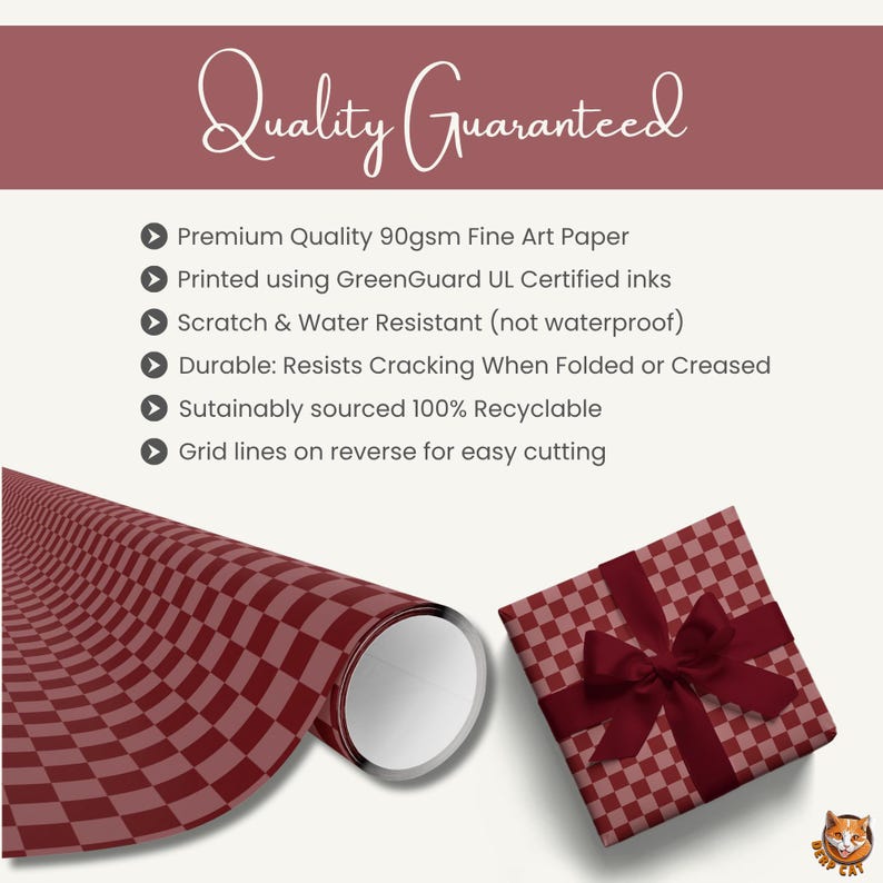 Elegant Burgundy Checkerboard Christmas Wrapping Paper | Classic Holiday Gift Wrap | Classy Maroon Check Pattern