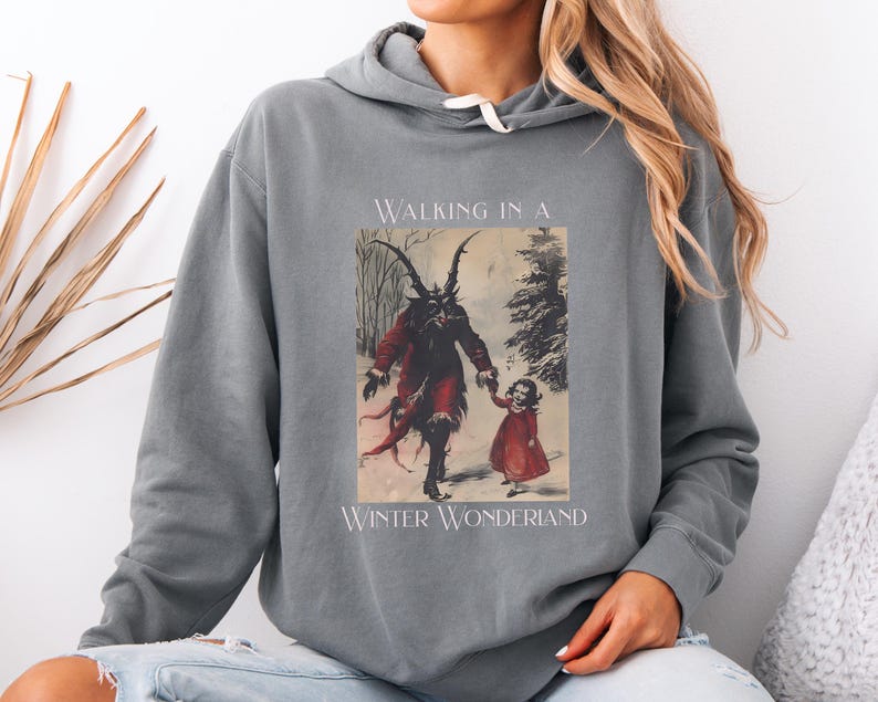 Christmas Krampus Comfort Colors® Lightweight Hoodie