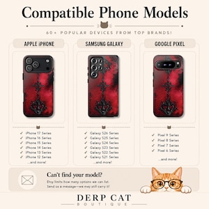 Gothic Blood Red Phone Case | Creepy Horror Weirdcore Cover iPhone 17 16 15 14 Air Pro Max Plus Magsafe Samsung Galaxy S26 S25 S24 S23 S22