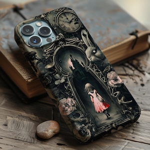 Gothic Alice in Wonderland Phone Case | Dark Bookish Magsafe Cover for iPhone Samsung Galaxy Google Pixel