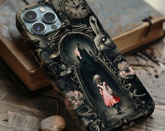 Gothic Alice in Wonderland Phone Case | Dark Bookish Magsafe Cover for iPhone Samsung Galaxy Google Pixel