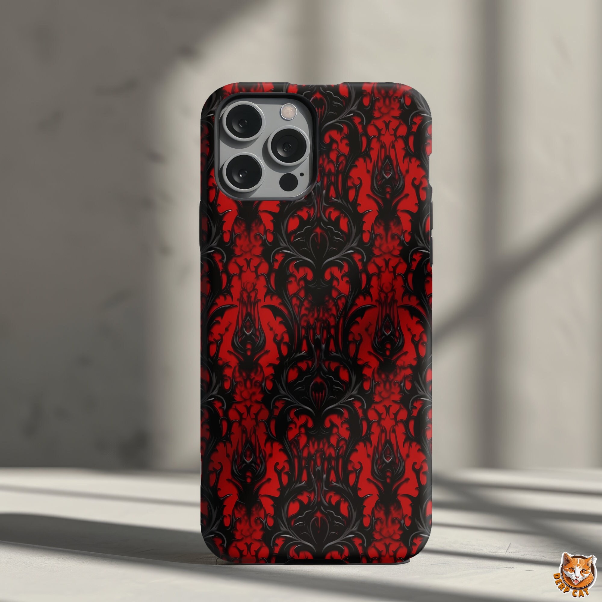 Red Black Goth Case