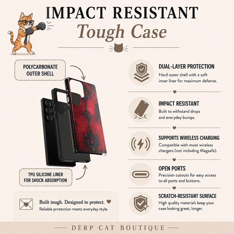 Gothic Blood Red Phone Case | Creepy Horror Weirdcore Cover iPhone 17 16 15 14 Air Pro Max Plus Magsafe Samsung Galaxy S26 S25 S24 S23 S22