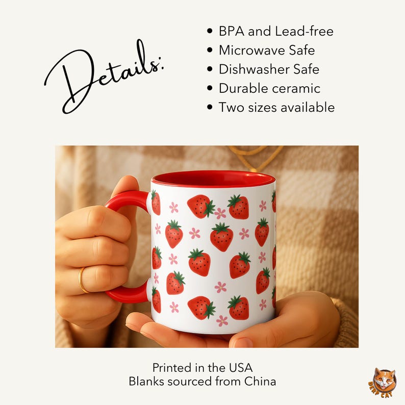 Subtle Fuck Trump Mug | Anti MAGA Democrat Gift | Political Activism Coffee Cup | Liberal Feminist Mug | FDT | Resist Fascism Strawberry Mug