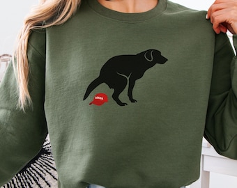 Anti Trump Sweatshirt  | Funny FDT Pooping Dog Sweater | Anti MAGA Anti ICE Protest Crewneck for Democrats and Liberals