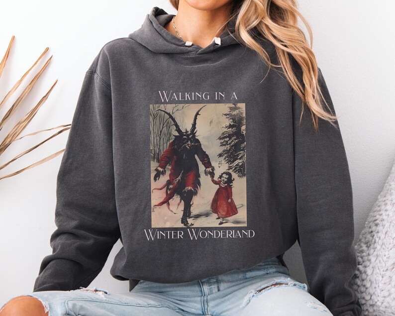 Christmas Krampus Comfort Colors® Lightweight Hoodie