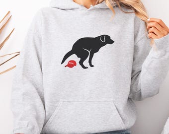 Anti MAGA Hoodie Sweatshirt  | Funny FDT Pooping Dog Sweater | Anti Trump Anti ICE Protest Hoodie for Democrats and Liberals