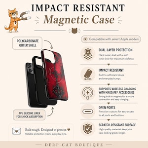 Gothic Blood Red Phone Case | Creepy Horror Weirdcore Cover iPhone 17 16 15 14 Air Pro Max Plus Magsafe Samsung Galaxy S26 S25 S24 S23 S22