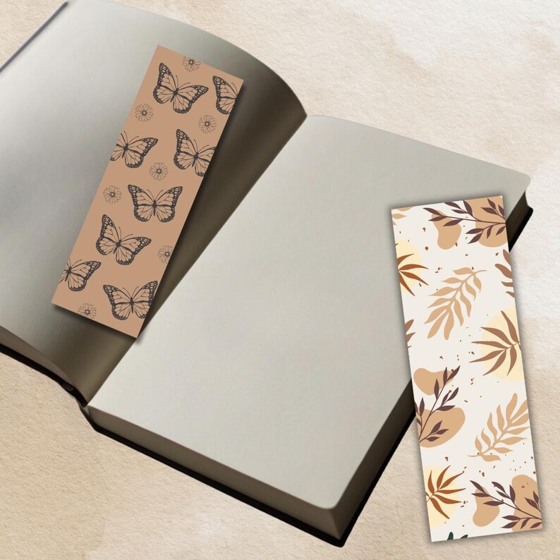 Autumn Essence: Brown Bookmarks. Printable. - Etsy