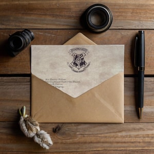 Carta de Hogwarts: Tu invitación al mundo de la magia. Imprimible.