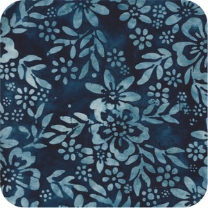 Floriculture 2 batik cotton quilting sewing fabric by Lunn Studios for Robert Kaufman Fabrics - 1/2 yard - #15517 300