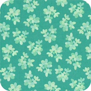 Terrarium quilt fabric by Elizabeth Hartman for Robert Kaufman Fabrics - 1/2 yard cut - # AZH 17280 32 Mint