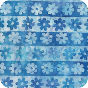 Cassie Batiks cotton quilting and sewing fabric by Lunn Studios for Robert Kaufman Fabrics - 1/2 yard cut - #AMD-12234-61 Periwinkle