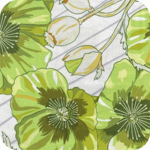 In The Bloom quilt fabric by Valori Wells for Robert Kaufman Fabrics - 1/2 yard cut - # AVW 15251 218 Avocado