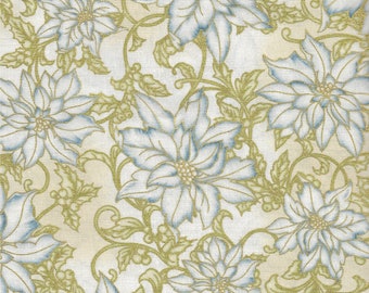 Holiday Flourish 5 quilt fabric by Peggy Toole for Robert Kaufman Fabrics - 1/2 yard cut - # APTM-12415-254 Frost